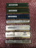 Seven DDR3 Mixed Brand/Model Server RAM