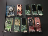 Ten Assorted Graphics Cards