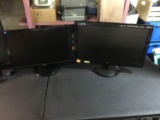 Three Widescreen Computer Monitors