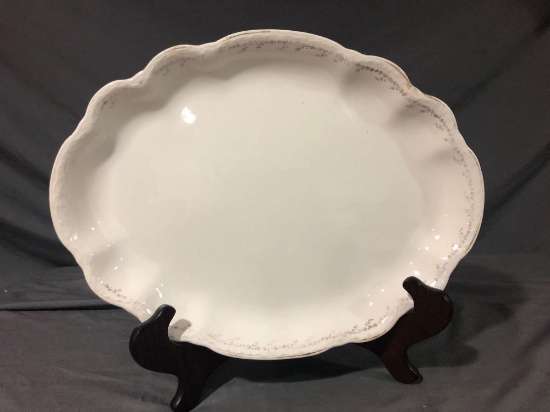 Homer Laughlin Hudson White Platter Antique 1910