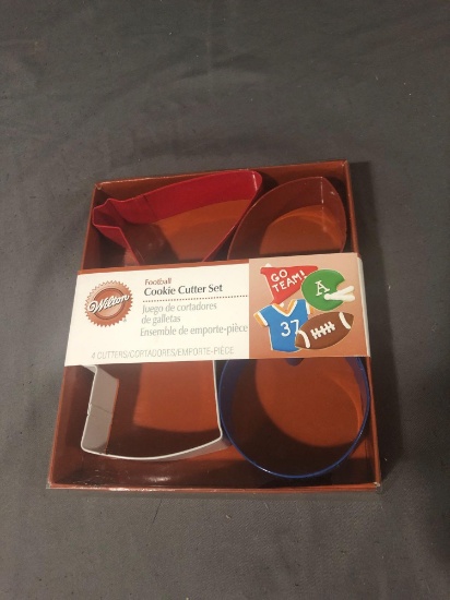 Wilton Football Themed Cookie Cutter Set