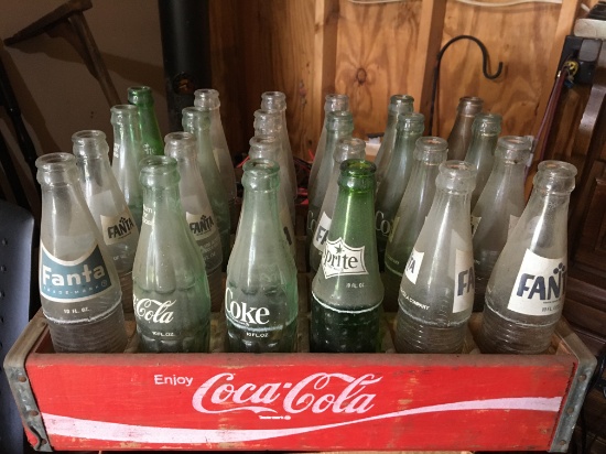 Vintage Coca-Cola Crate With Bottles