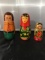 Three Russian Nesting Dolls