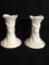 Pair Of Japanese Hand Crafted Candle Sticks