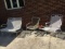 White Metal Patio Set