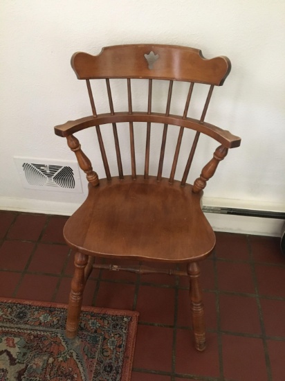 Early American Windsor Back Desk Chair