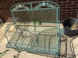 Metal Two Seat Rocking Patio Glider