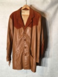 Retro Suede/Faux Leather Jacket