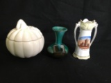 Three Pieces Assorted Ceramics