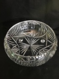 Large Cut Glass Footed Bowl