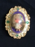 1966 LIDDLE KIDDLES LUCKY LOCKET LOU Inside Gold Locket