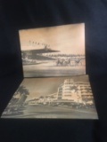 Two Vintage 9x7 Inch Post Cards