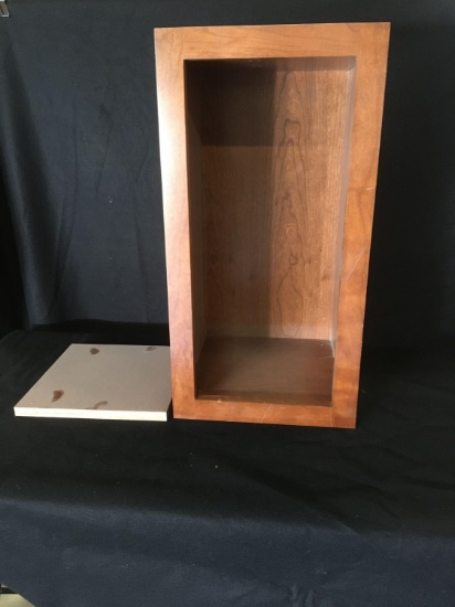 Brown Cubby Style Shelf