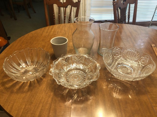 Pressed Glass Bowls (3)