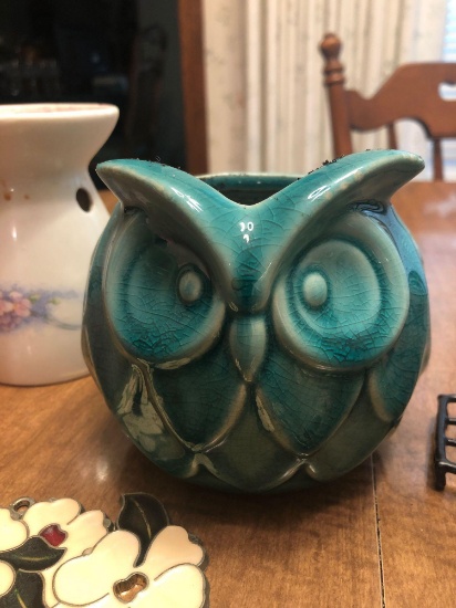 Owl Planter and Misc