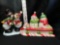 Department 56 Sugar Plum Snowman Shakers On Sleigh With Hugging Snowmen Shakers