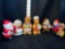Three Shaker Sets Santa&Mrs Clause/Gingerbread/Elves
