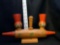 Retro Acapulco Mexico Shaker Set On Rolling Pin