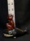 Antique Black Americana Souvenir Whale & Boy Shaker Set