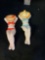 Vintage Sun Bathing Women Shakers