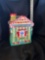 Candy Cane House Cookie Jar