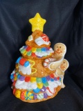 Ginger Bread Christmas Tree Cookie Jar