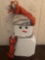 Painted Brick Snowman