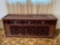 Vintage Magnavox Record Player Cabinet With Records