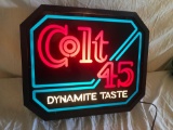 Colt 45 Lighted Sign