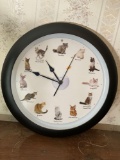 Cat Clock With Breeds Meow On Each Hour