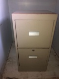 Metal Two Drawer Filing Cabinet