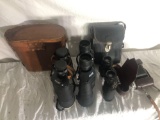(3) Binoculars With Vintage Kodak Camera