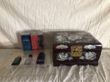 Vintage Jewelry Box And Cologne
