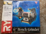 New In Box Ryobi Six Inch Bench Grinder