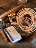 Box Lot Electrical, Air Compressor, Hose Rings