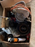 Box Lot Circular Saw With Assorted Tools & Hardware