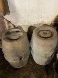 Two Vintage Beer Kegs