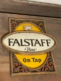 Falstaff Beer On Tap Sign