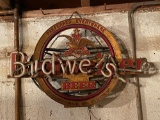 Cast Metal Neon Budweiser Light