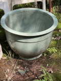 Large Teal Ceramic Planter Pot