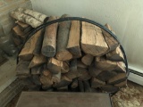 Fireplace Log Holder with all Logs and Utensils