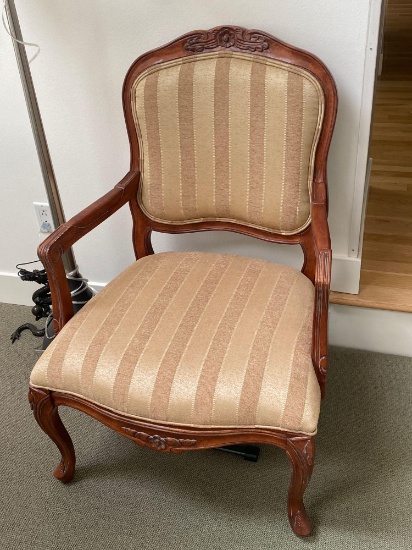 Wood Framed Decorative Accent Chair