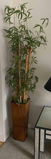 Decorative Faux Bamboo Planter Pot