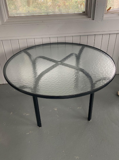 Glass Top Patio Table