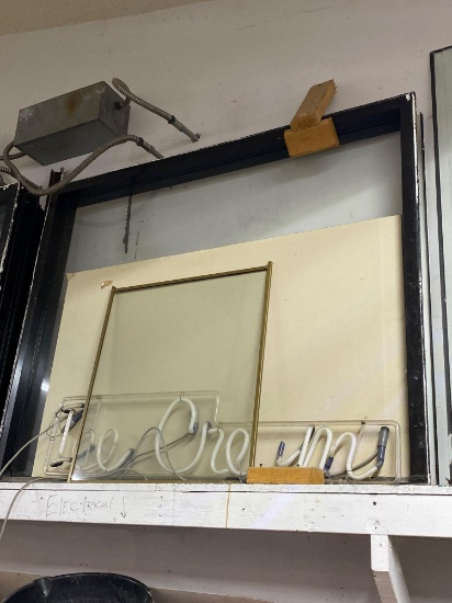 Square Aluminum Frame Tempered Glass Commercial Window
