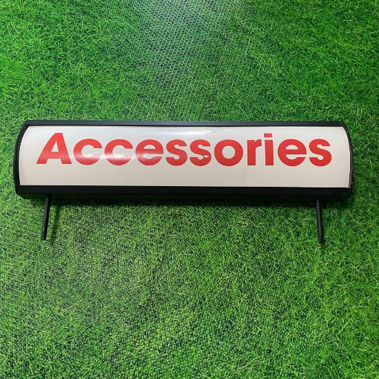 Metal and plastic Accessories Sign