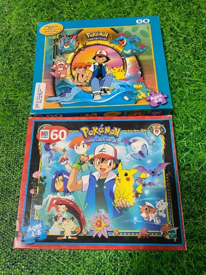 2 Vintage Pokemon Puzzles
