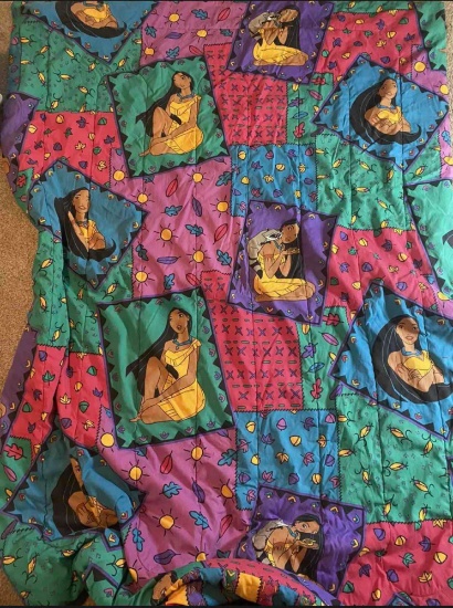 Vintage Disney pocahontas comforter and sheets