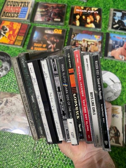crate of rock cds