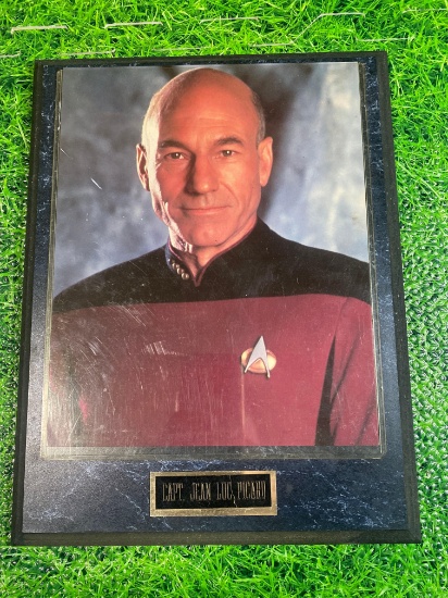 Capt. Jean Luc Picard plaque star trek